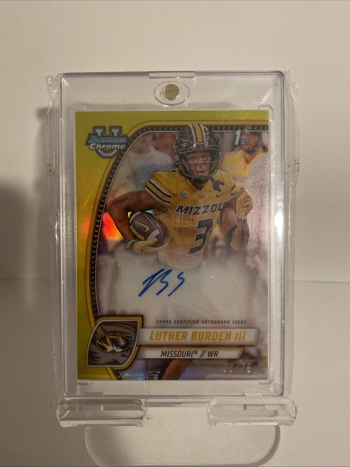 2024 Bowman University Chrome Prospect Autographs Luther Burden /75 #PA-LBU