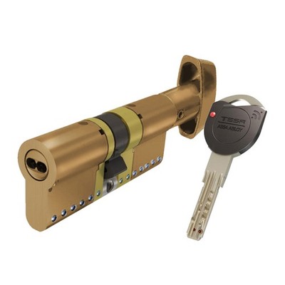 Assa Abloy TK1B3535L Europrofilzylinder TK100, 35 x 35 mm, messingfarben, mit...