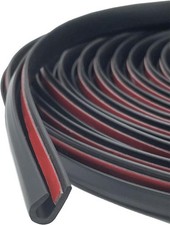 Self Adhesive Rubber U Channel Edge Trim Metal Edge Protection 5 Feet Black