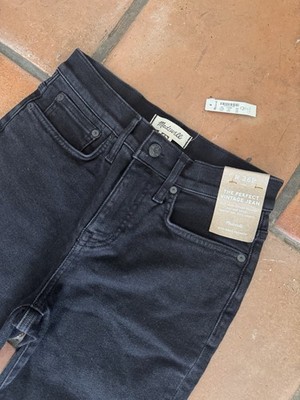 NWT Madewell The Perfect Vintage Jeans Black 26 Petite