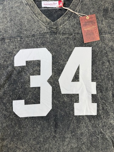 Herren Los Angeles Raiders Bo Jackson Mitchell Acid Wash Top Größe Large - Bild 2 von 8