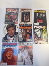 lot of 8 vintage magazines harrison ford and superman and entertainment weekly