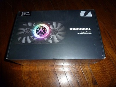 KingCool Aqua Freeze ARGB 240mm All in One Liquid CPU Cooling Kit Black - NEW!!
