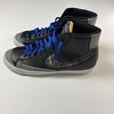 Nike Blazer Mid 77 Black Grey Green Men s Size 14 Vintage Style Clean Look