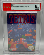 Tetris Nintendo NES Oval SOQ First Print Sealed New PSA 6.5 B+