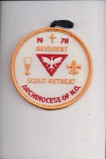 1978 Archdiocese Of New Orleans Reverent Scout Retreat patch