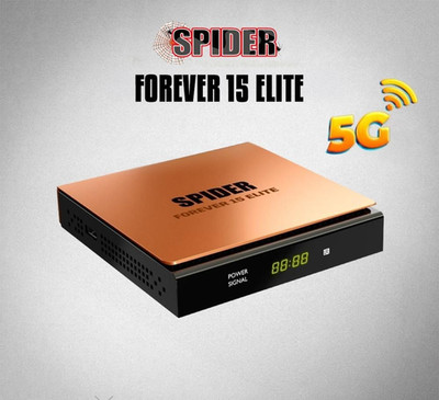 Forever 15 Elite 5G Receiver Satellite TV Box 4K Full HD WiFi H.265 رسيفر سبايدر