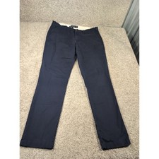 Abercrombie & Fitch Mens Skinny Stretch Chino Pants Navy Blue 36x32 130P0218