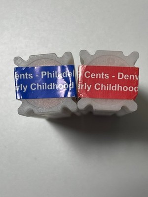 2009 P & D Lincoln Cent Rolls Birth & Early Childhood ~ Sealed Rolls!