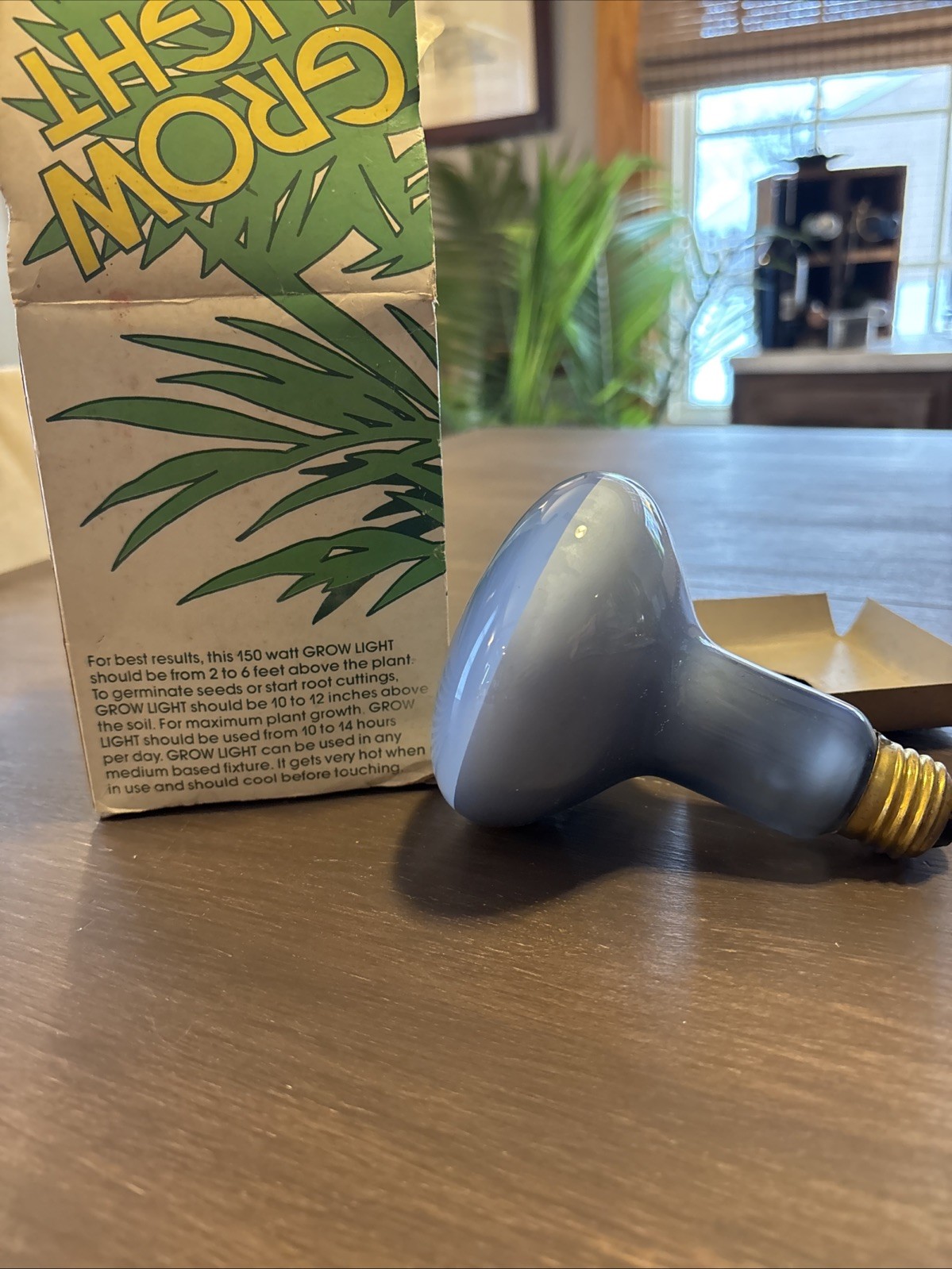 150 Watt Indoor Plant Light Bulb Original Box Works!