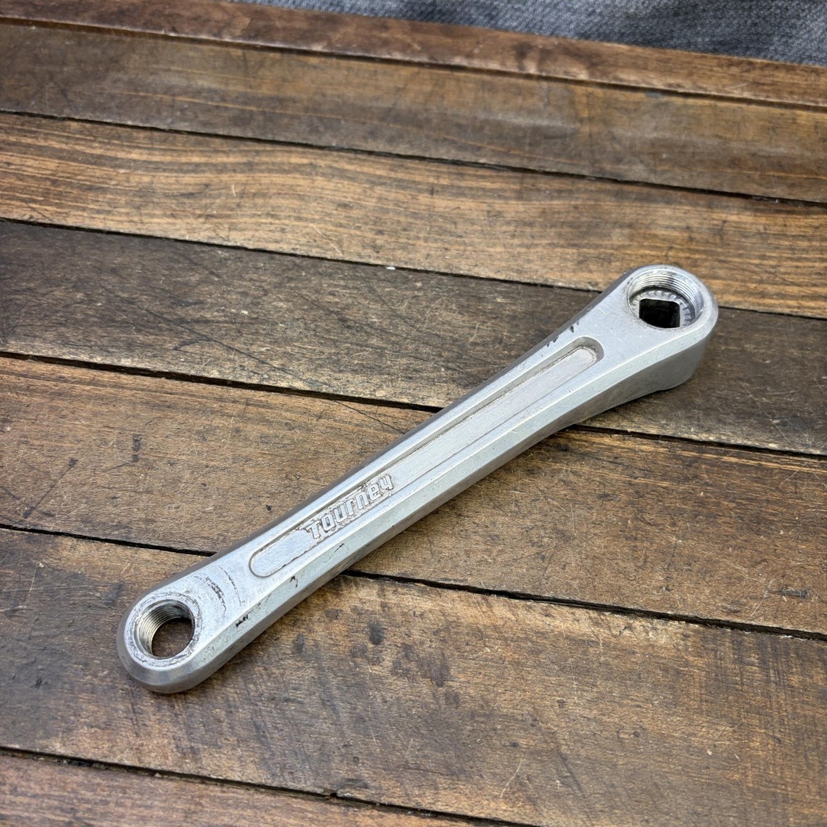 Vintage Takagi Tourney BMX Crank Arm 170mm Square Taper Silver