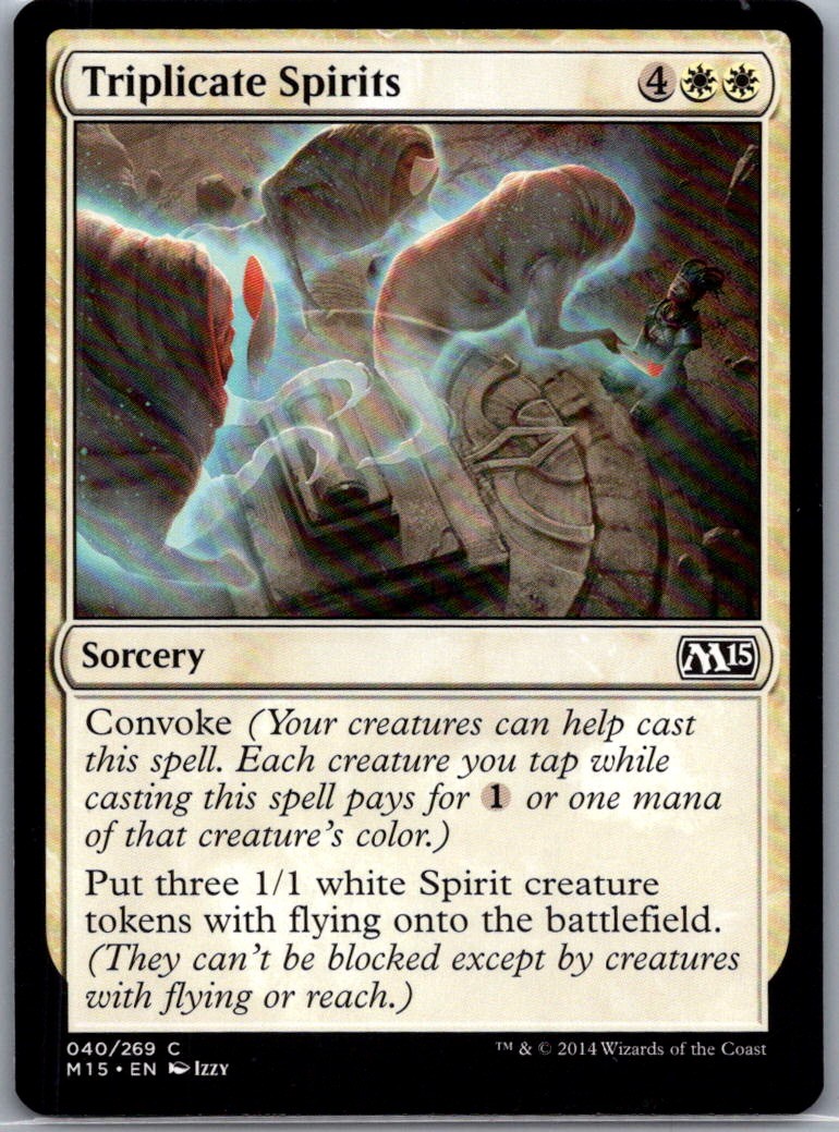 Magic 2015 (M15) #40 Triplicate Spirits