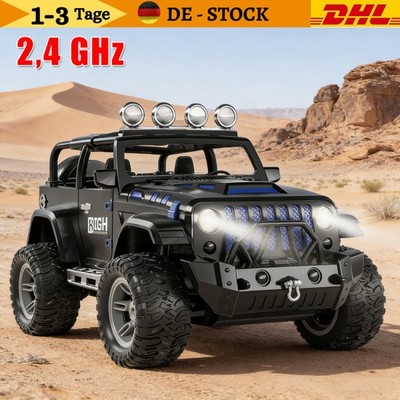 RC Allrad Rock Crawler 1:18 Ferngesteuertes Auto Monster Truck 2,4GHz Schwarz DE