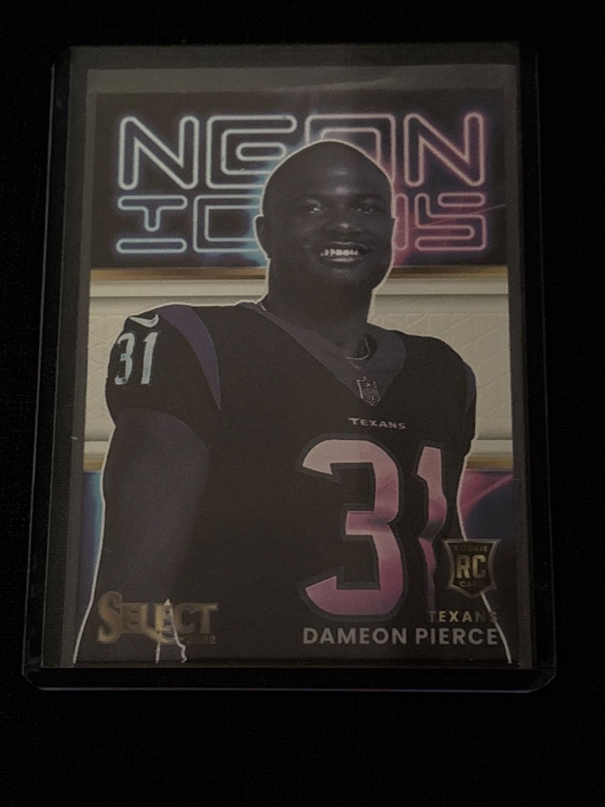 2022 Panini Select - Neon Icons Dameon Pierce #NI-18 (RC)