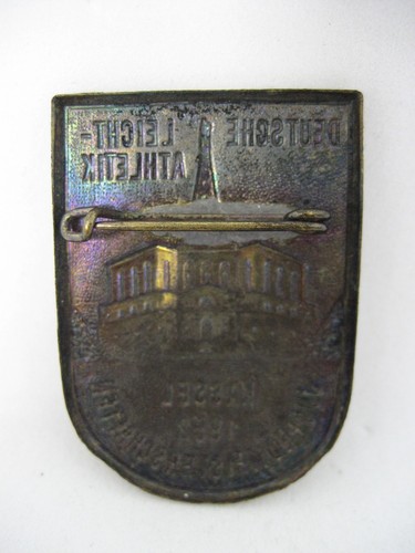 Alte Sport Anstecknadel Deutsche Leichtathletik Meisterschaft Kassel 1952 - Bild 2 von 2