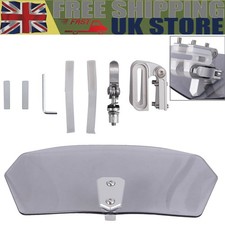 Universal Motorcycle Windscreen Wind Screen Deflector Motorbike Windshield  UK
