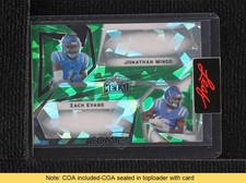 2023 Leaf Metal Dual Auto 1/1 Jonathan Mingo Zach Evans #DA-16 READ oy9