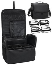 Makeup Train Case, Large Makeup Bag, Travel Makeup Organizer, Professional Co...