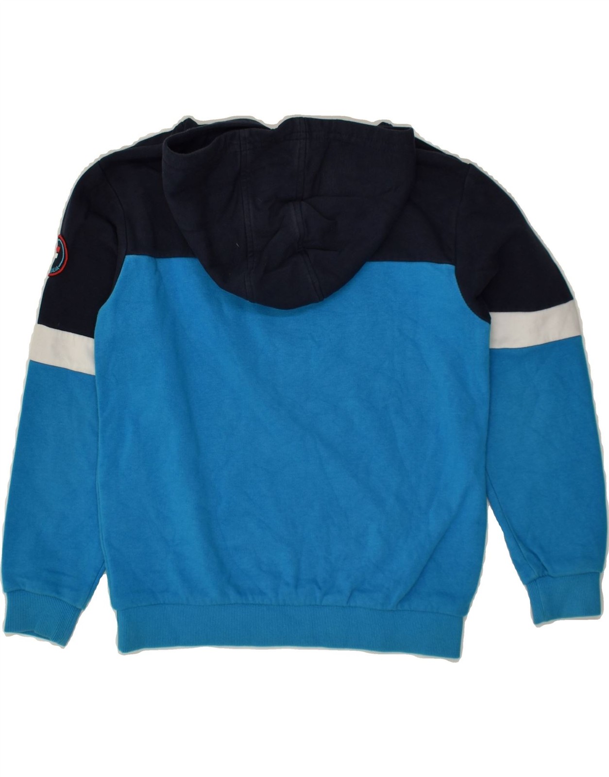 Felpa con cappuccio FILA ragazzo grafica 9 10 anni blu colorblock cotone XY14