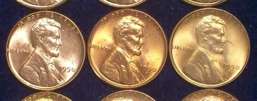 1950-PDS UNC/BU WHEAT CENTS - TOUGH COINS - SEE PICS!!