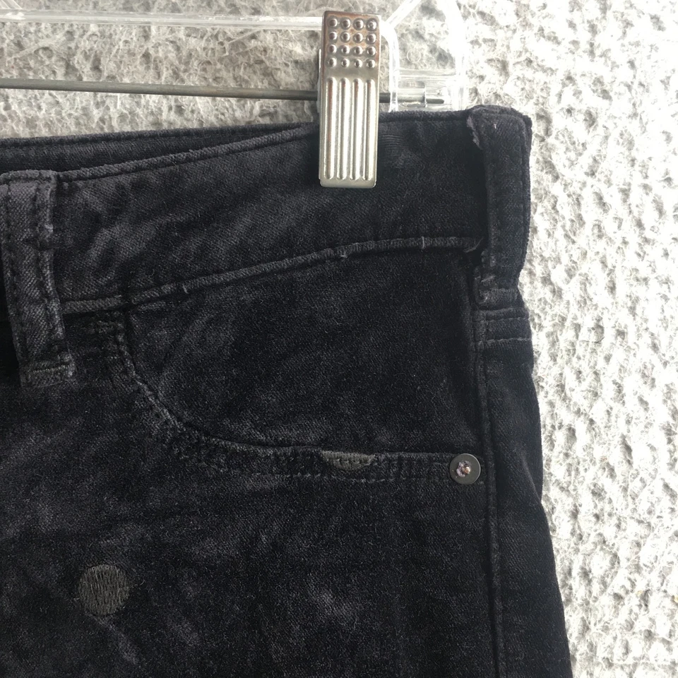 Pilcro And The Letterpress by Anthropologie Skinny Pants Womens 28 Black Velvet - Image 4 of 4