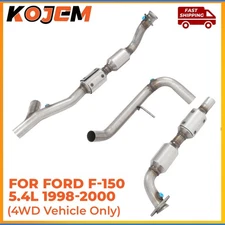 Y Pipe Catalytic Converters Left & Right For Ford F-150 5.4L 4WD 1998 1999 2000