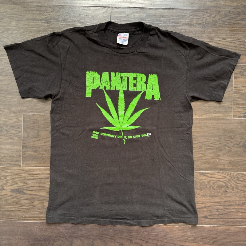 Pantera 1991 Smoke Weed Vintage Shirt Flying Across America Single Stitch