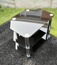 Glass And Chrome Tv Or Occasional Corner Table