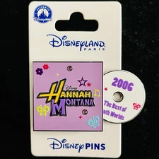 DLP Hannah Montana 2006 CD High School Musical DLRP Disney Afternoon Channel Pin