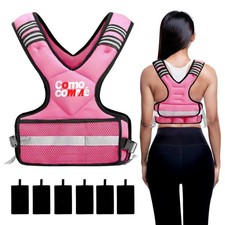 Adjustable Weighted Vest for Men Women, 4-10lb/12-18lb/20-32lb Vest with 6 Irons