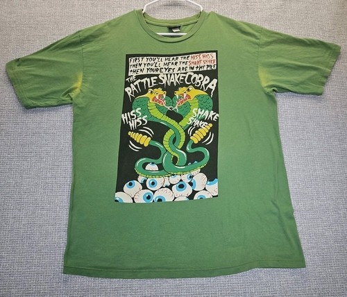 VTG 90s Volcom Tshirt Sz XL The Rattlesnake Cobra Artist Series OzzieWright READ - Picture 1 of 24