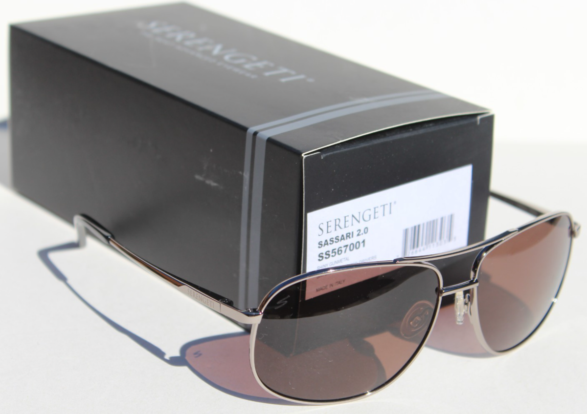 SERENGETI Sassari 2.0 POLARIZED Sunglasses Gunmetal/Saturn Drivers