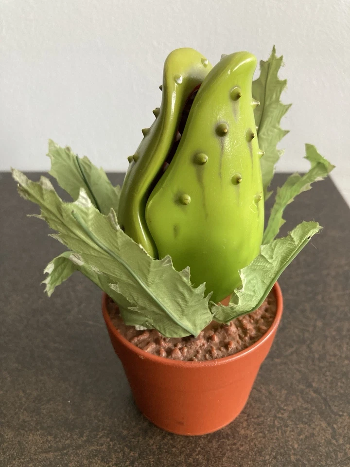 AUDREY II VENUS TRAMPA PARA MOSCAS BANCO DE MONEDAS PEQUEÑA TIENDA DE HORRORES 1985 PRODUCTOS POYNTER Foto 2 de 4