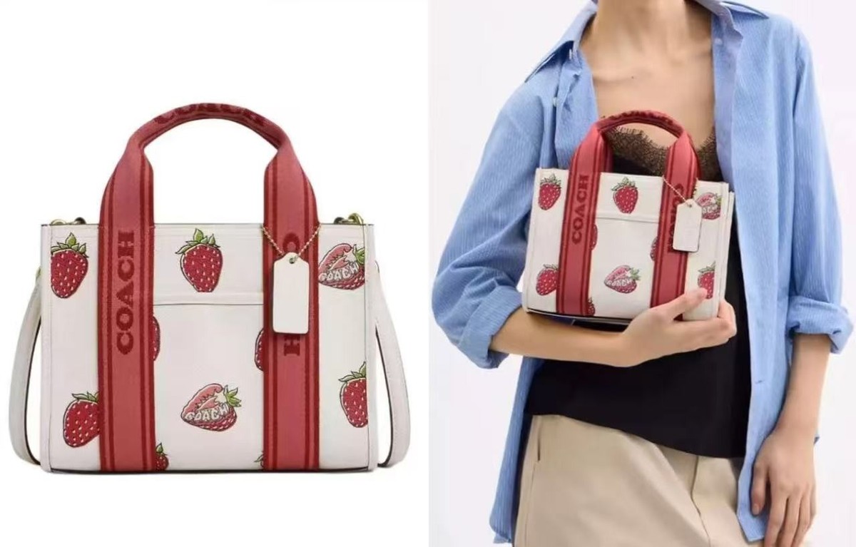 【COACH】Smith Tote Bag 24 スミス トート フルーツ Coach Smith Tote Bag 24 With Strawberry Print CAR80 | eBay
