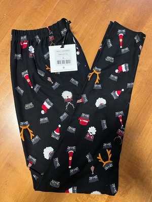 Agnes & Dora Leggings Adult Santa Cat Christmas Leggings Deer NWT Brand New XL