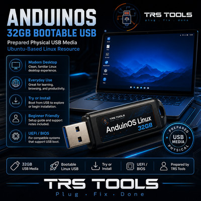 AnduinOS Linux Bootable USB 32GB Prepared Physical Media