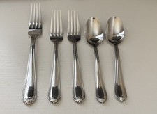 Set of 5 Lenox BEAD Stainless 18/10 Glossy Ro...