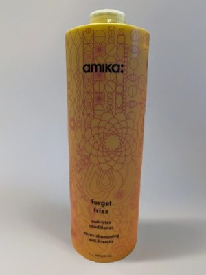 Amika Forget Frizz Anti-Frizz Conditioner 33.8 oz NEW WIth Pump