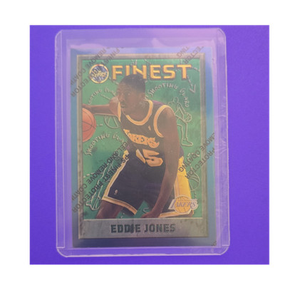 Topps 1995-96 Finest Eddie Jones #95 Los Angeles Lakers NBA Basketball