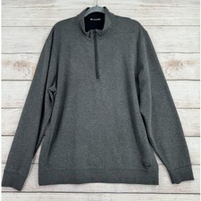Travis Mathew Wanderlust 1/4 Zip Pullover Mens XL Dark Gray Golf Stretch