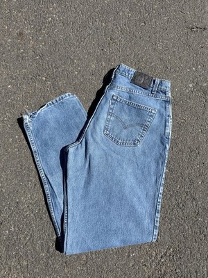 【Levi's Silver Tab】distressed jeans Vintage Levi's Silver Tab Blue Denim Jeans Distressed Loose Fit