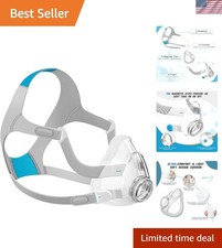Durable AirFit F20 Replacement Headgear Set with Soft Large Cushion - Easy Clean