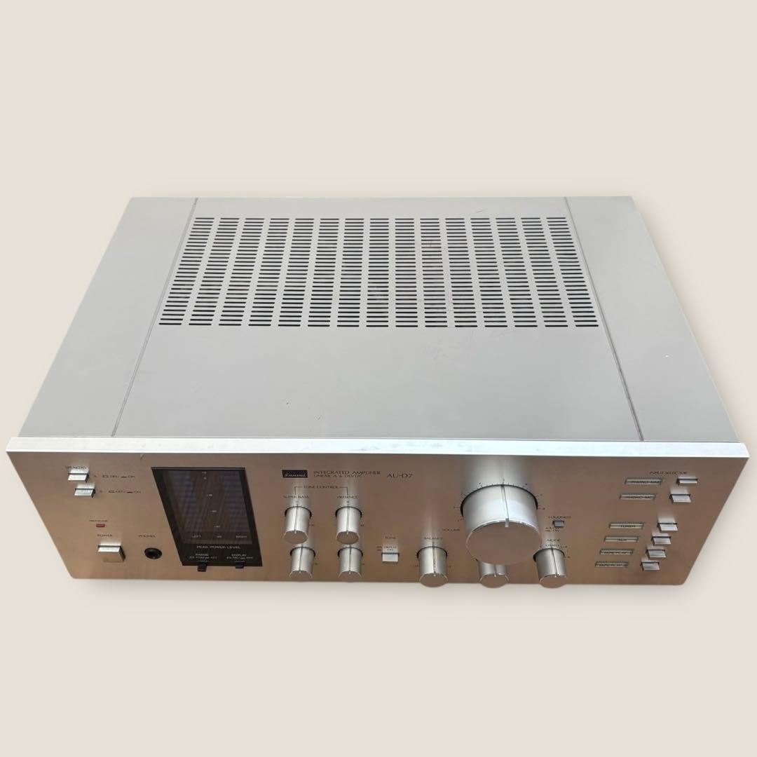 Sansui AU-D7 Integrated Amplifier Silver 135W Vintage Amp Audio