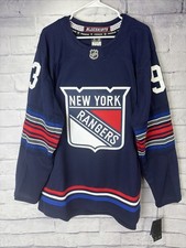 Mika Zibanejad New York Rangers Premium Alternate NHL Jersey Size 54