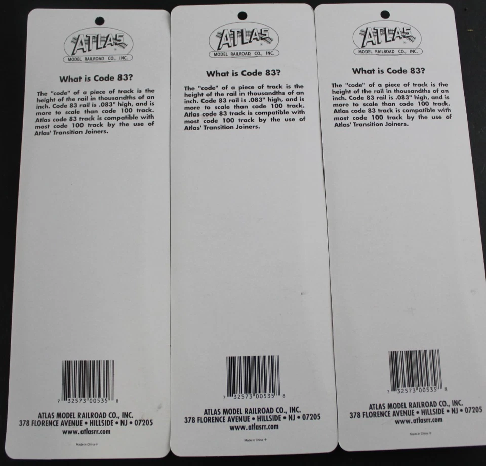 LOT Of 3 Atlas HO Code 83 22" Radius Curve Track 6 Piece Nickel Silver #535 (552 - Image 2 of 2