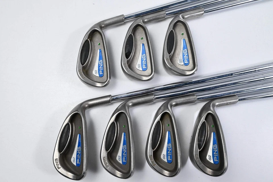 Ping G2 Irons / 5-PW+SW / Green Dot / Stiff Flex Ping AWT Shafts - Image 2 of 4