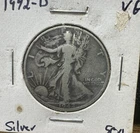 Walking Liberty half 1942-D Silver VG