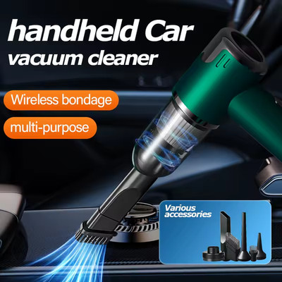 Portable Car Vacuum Cleaner Wireless 6000Pa Handheld Mini Auto Cleaner USB