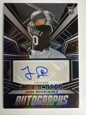 2023 Panini Chronicles - Obsidian Autographs Jose Rodriguez #OA-JR (AU, RC)