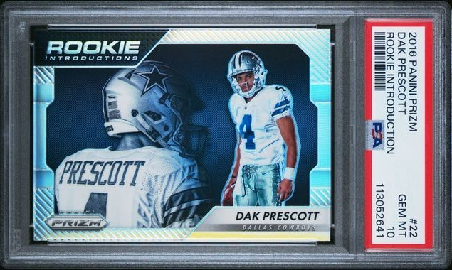 Dak Prescott 2016 Panini NFL Prizm "Rookie Introduction" #22 - PSA 10 - GEM MINT